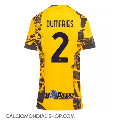 Maglie da calcio Inter Milan Denzel Dumfries #2 Terza Maglia Femminile 2024-25 Manica Corta